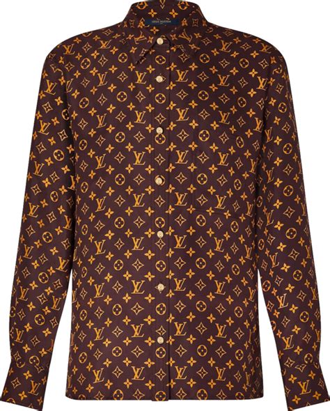 louis vuitton monogram printed shirt replica|louis vuitton monogram shirt.